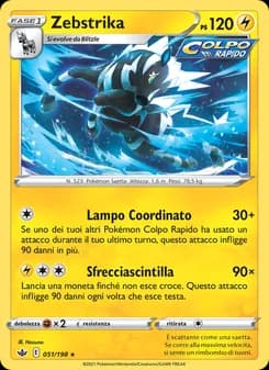 Zebstrika card in Italian