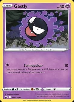 Gastly card in Italian