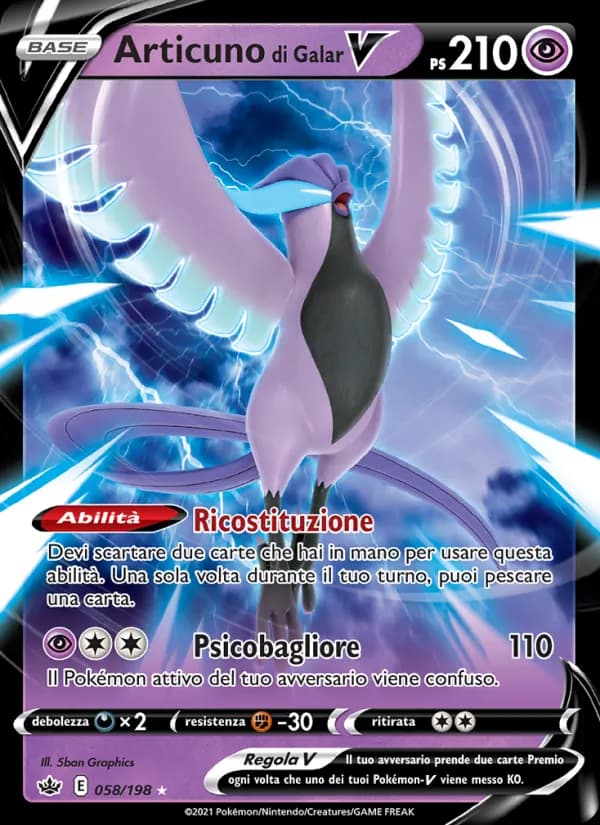 Articuno di Galar V card in Italian