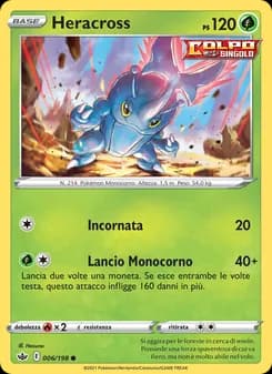 Heracross card in Italian