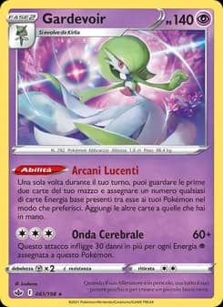 Gardevoir card in Italian