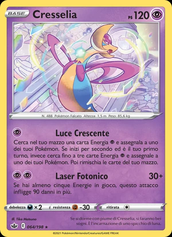 Cresselia card in Italian
