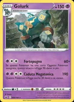 Golurk card in Italian
