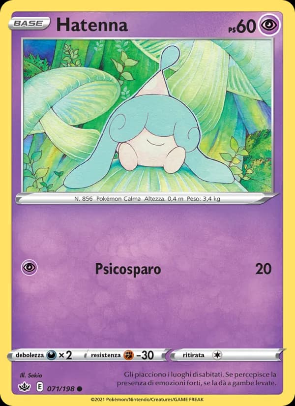 Hatenna card in Italian