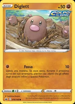 Diglett card in Italian