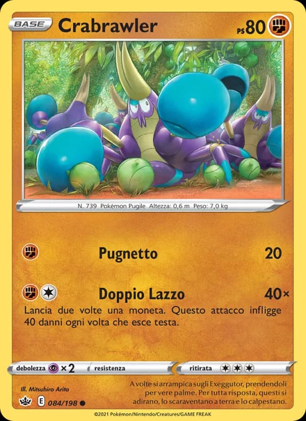 Crabrawler card in Italian