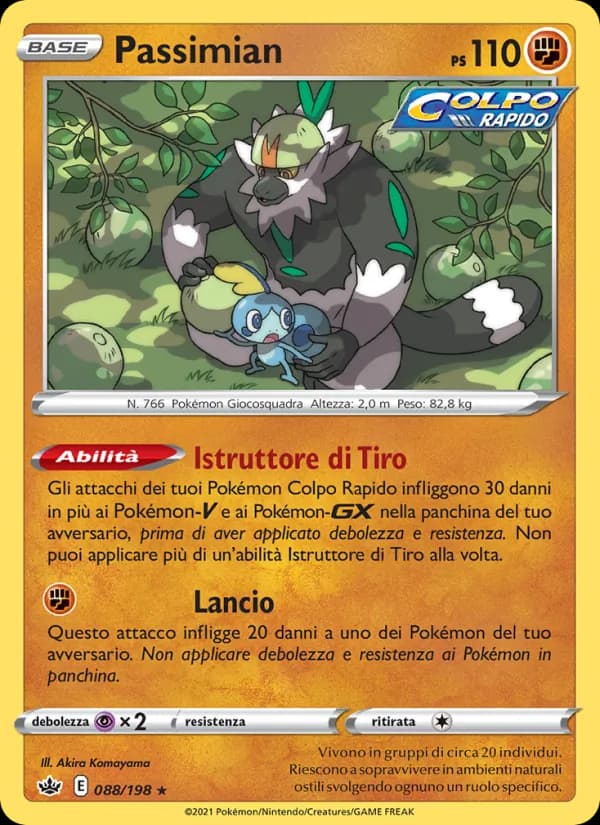 Passimian card in Italian