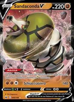 Sandaconda V card in Italian