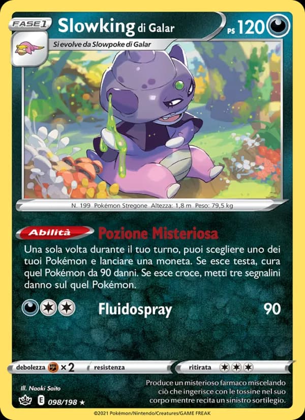 Slowking di Galar card in Italian