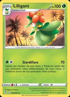 Lilligant card in Italian