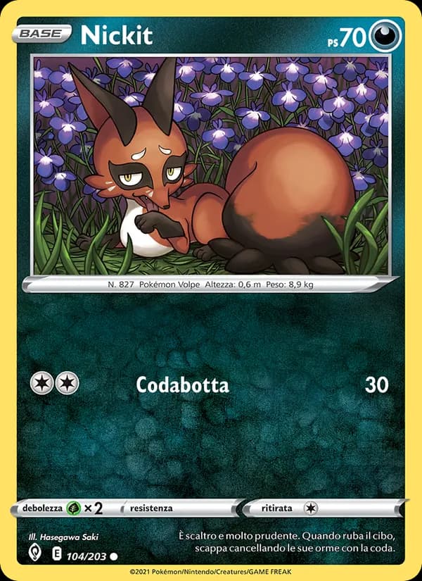 Nickit card in Italian