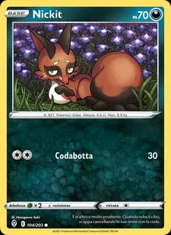 Nickit card in Italian