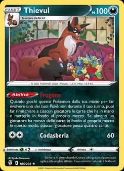 Thievul card in Italian