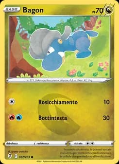 Bagon card in Italian
