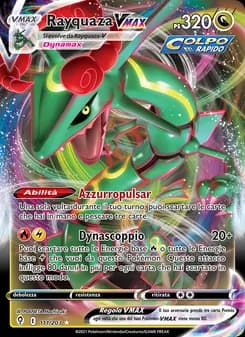 Rayquaza VMAX card in Italian