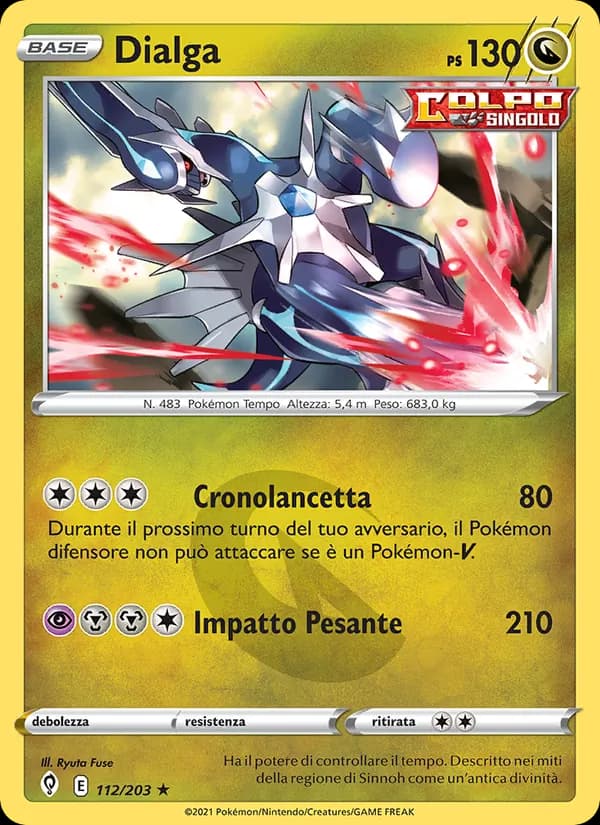 Dialga card in Italian