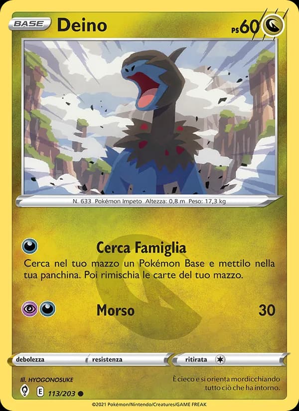 Deino card in Italian