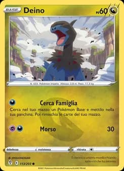 Deino card in Italian