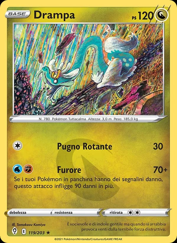 Drampa card in Italian