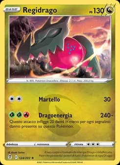 Regidrago card in Italian