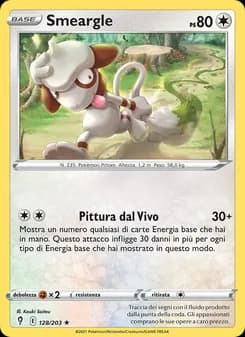 Smeargle card in Italian
