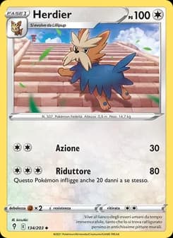 Herdier card in Italian