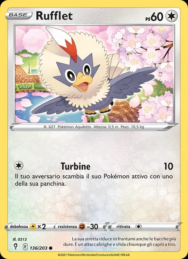 Rufflet card in Italian