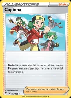 Copiona card in Italian