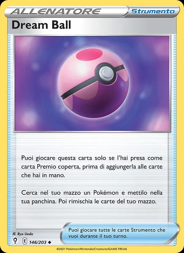 Dream Ball card in Italian
