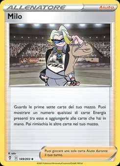 Milo card in Italian