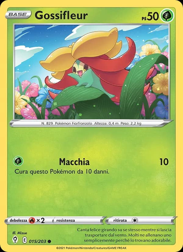 Gossifleur card in Italian