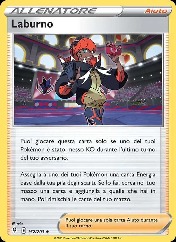 Laburno card in Italian
