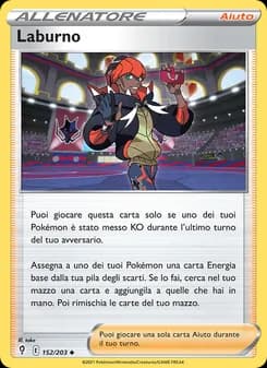 Laburno card in Italian