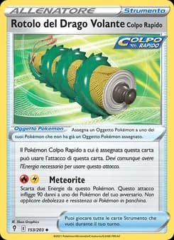 Rotolo del Drago Volante Colpo Rapido card in Italian