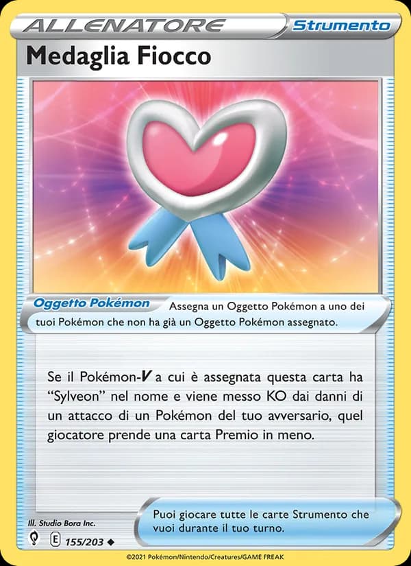 Medaglia Fiocco card in Italian