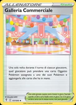 Galleria Commerciale card in Italian