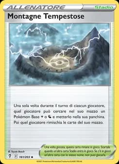 Montagne Tempestose card in Italian
