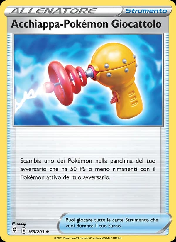 Acchiappa-Pokémon Giocattolo card in Italian
