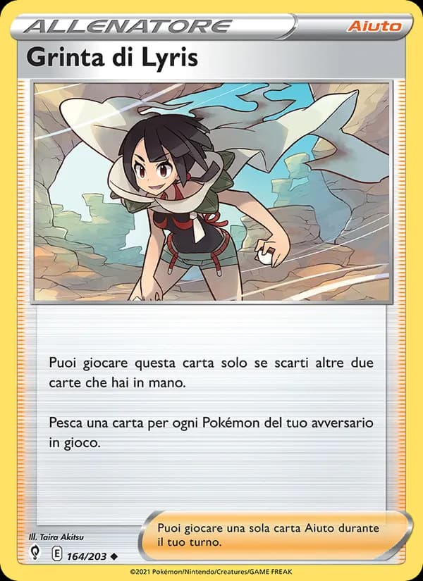 Grinta di Lyris card in Italian
