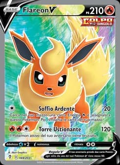 Flareon V card in Italian
