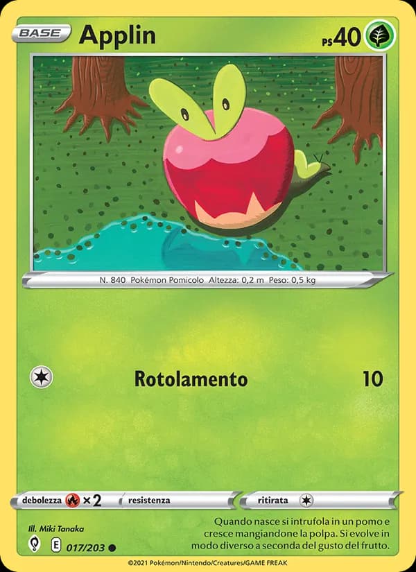 Applin card in Italian