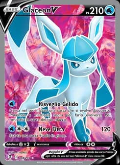 Glaceon V card in Italian