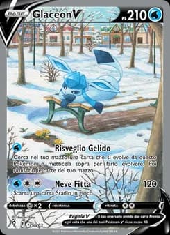 Glaceon V card in Italian
