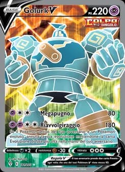Golurk V card in Italian