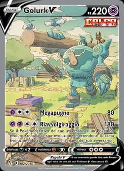 Golurk V card in Italian