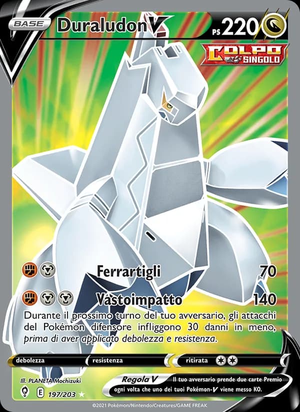 Duraludon V card in Italian
