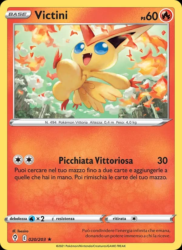 Victini card in Italian