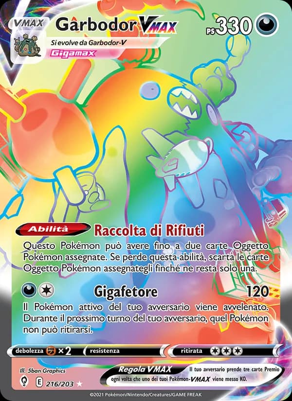 Garbodor VMAX card in Italian
