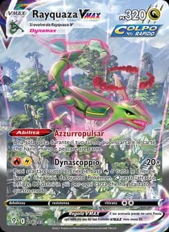 Rayquaza VMAX card in Italian