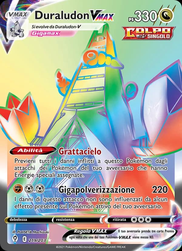 Duraludon VMAX card in Italian